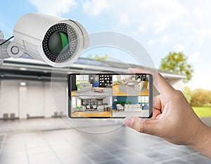 Mobile connect with home security camera