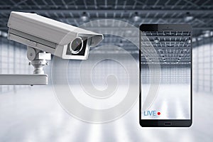 Mobile connect with security camera