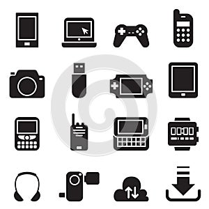 Mobile Device icons Set Vector illustration