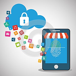 Mobile device password store online cloud secure