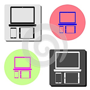 Mobile devices. flat vector icon