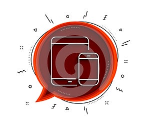 Mobile Devices icon. Smartphone, Tablet PC. Vector