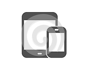Mobile Devices icon. Smartphone, Tablet PC. Vector