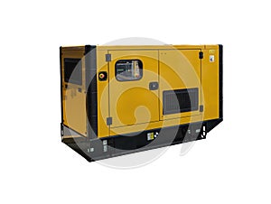 Yellow colour mobile diesel generator for emergency electric power