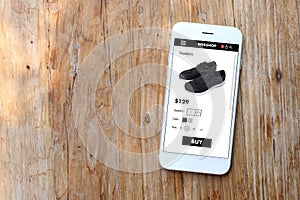 Mobile ecommerce website photo