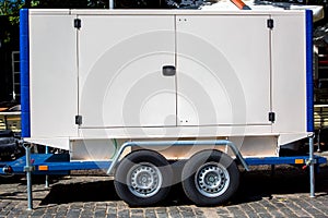 Mobile electric power generator for emergency situations.