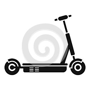 Mobile electric scooter icon simple vector. Kick transport