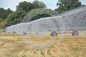 Mobile Farm Sprinkler 1 in Willamette Valley, Oregon