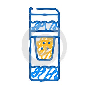 mobile filter flat icon doodle illustration
