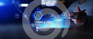 Mobile First Strategy and Responsive Design Prioritized on Touchscreen Interface