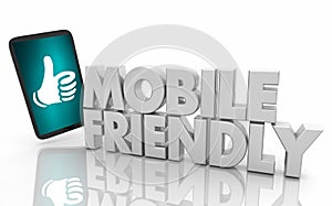 Mobile Friendly Phone Platform Device User Experience Design 3d Illustration