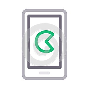 Mobile game vector color line icon