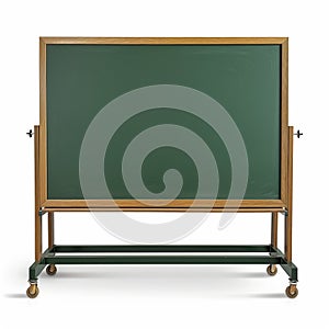 Mobile Green Chalkboard on White Background