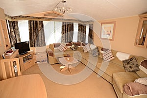 Mobile home living room