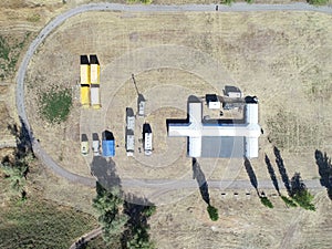 mobile hospital field camp deployment training top view module pneumo frame mobile command post