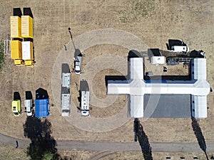 mobile hospital field camp deployment training top view module pneumo frame mobile command post