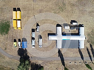 mobile hospital field camp deployment training top view module pneumo frame mobile command post