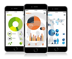 Mobile Infographic Statistics Design