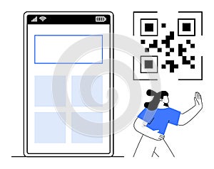 Mobile Interface with QR Code and User Interaction Concept for Technology and Scanning Services