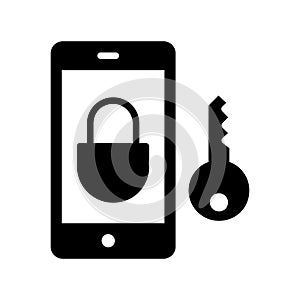 Mobile lock Isolated Vector icon which can easily modify or edit