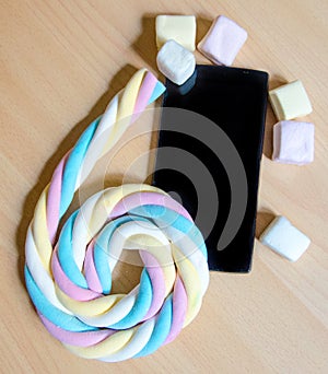 Mobile and Marshmallow Google Android version 6.0