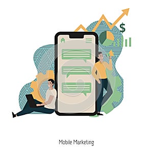 Mobile Marketing concept