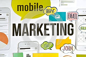 Mobile marketing concept