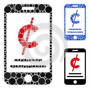 Mobile micropayment Composition Icon of Circle Dots photo