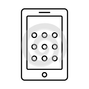 Mobile, mobile interface Vector icon which can easily modify