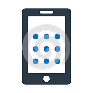 Mobile, mobile interface Vector icon which can easily modify