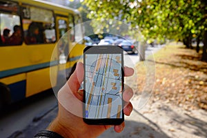 Mobile navigation on street