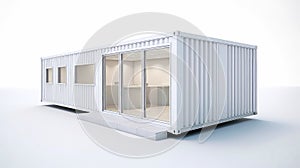 Mobile office buildings or container site office for construction site. Shipping container. Portable house and office cabins,