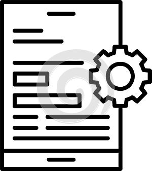 Mobile optimization Outline Vector Icon