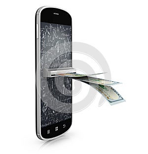 Mobile paying sistem concept,