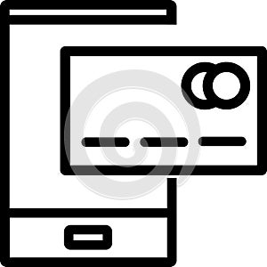 Mobile payment icon flat illustration concept. Transaction accepted. Modern flat design concepts for web banners, website, printed