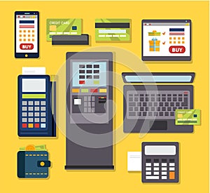 Mobile Payment Icon Set