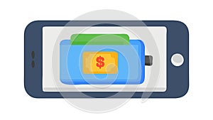 Mobile Payment Interface on Smartphone Screen Vector Art, vector design Generative AI