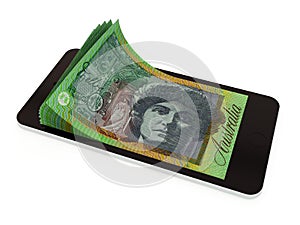 Mobile payment with smart phone, Australian dollar