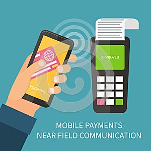 Mobile payment using smartphone, nfc, online