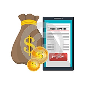 mobile payments concept icon