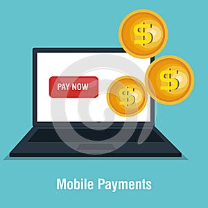 mobile payments concept icon