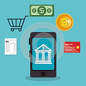 mobile payments concept icon