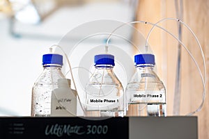 Mobile phase bottles for Liquid Chromatography Mass Spectrometry LC MS instruments