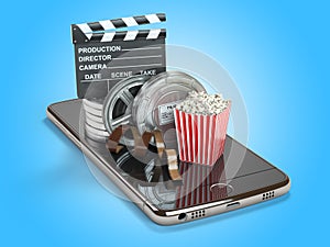 Mobile phone application for creating, seeing end editing video