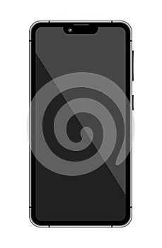 Mobile phone, black telephone. Vector illustration for design