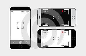 Mobile phone camera interface