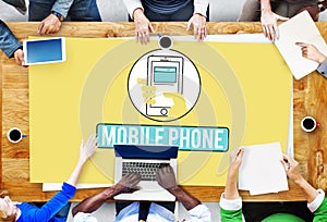 Mobile Phone Cellphone Cellular Communicate Concept