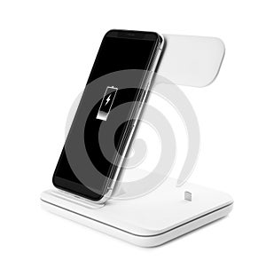 Mobile phone charging with wireless pad isolated