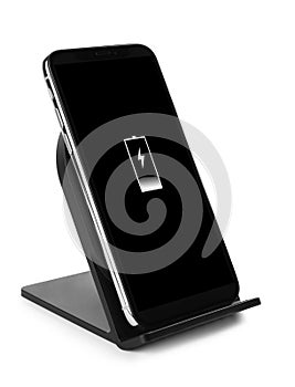 Mobile phone charging with wireless pad isolated