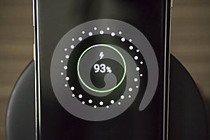 Mobile phone charging with wireless system